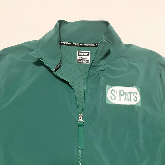St Pats Fanatics Pro Green Zip Up Jacket Mens Size XL - Picture 2 of 16